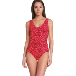 Shape-Badeanzug mit V-Ausschnitt SLENDER für Damen in D-Cup