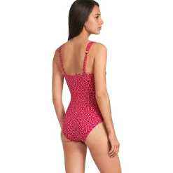 Shape-Badeanzug mit V-Ausschnitt SLENDER für Damen in D-Cup