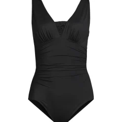 Shape-Badeanzug mit V-Ausschnitt und verstellbaren Trägern SLENDER für Damen