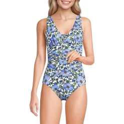 Shape-Badeanzug mit V-Ausschnitt und verstellbaren Trägern SLENDER für Damen