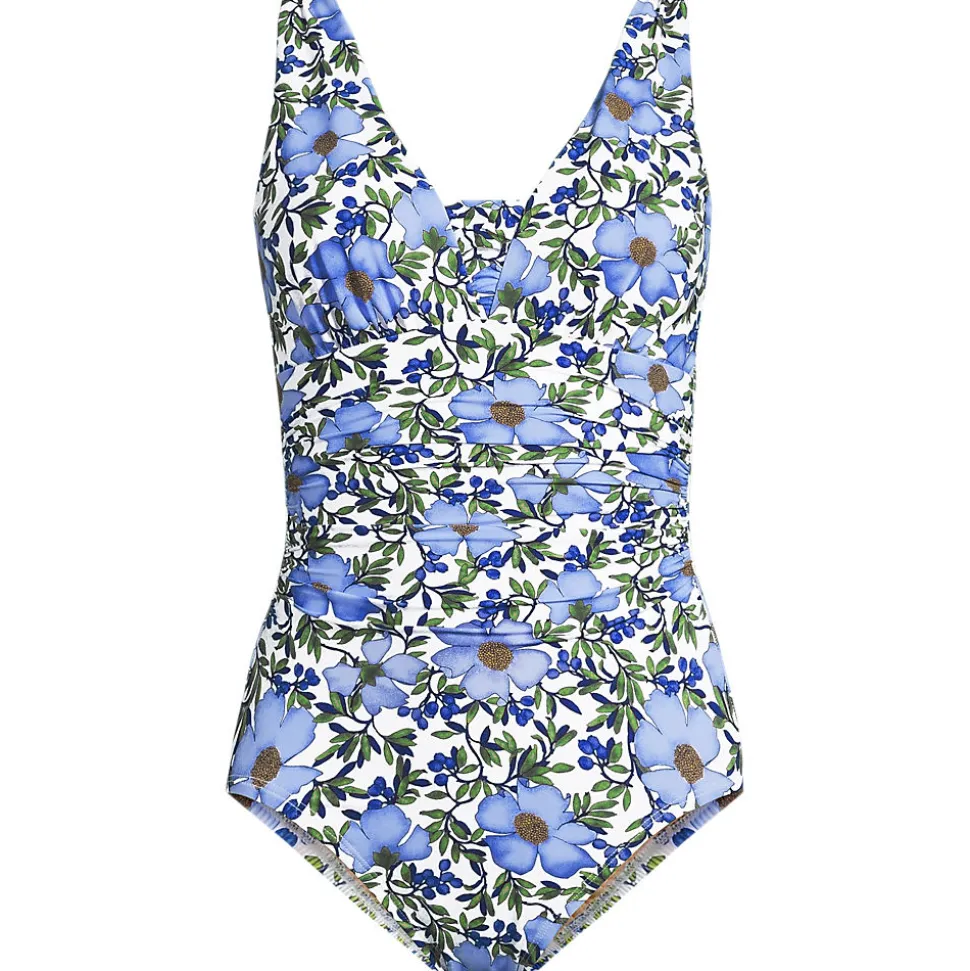 Shape-Badeanzug mit V-Ausschnitt und verstellbaren Trägern SLENDER für Damen