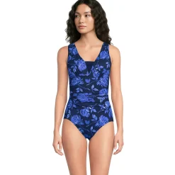 Shape-Badeanzug mit V-Ausschnitt und verstellbaren Trägern SLENDER für Damen
