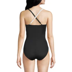 Shape-Badeanzug SLENDER mit Webdetail für Damen in D-Cup