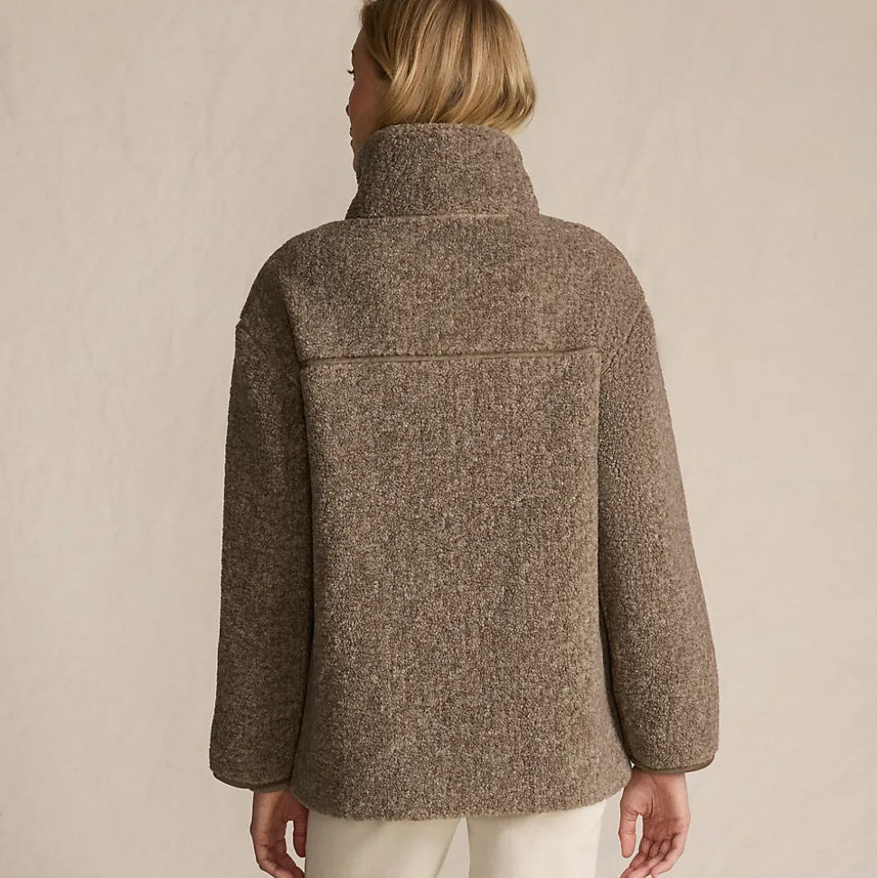 Sherpa-Fleecejacke für Damen