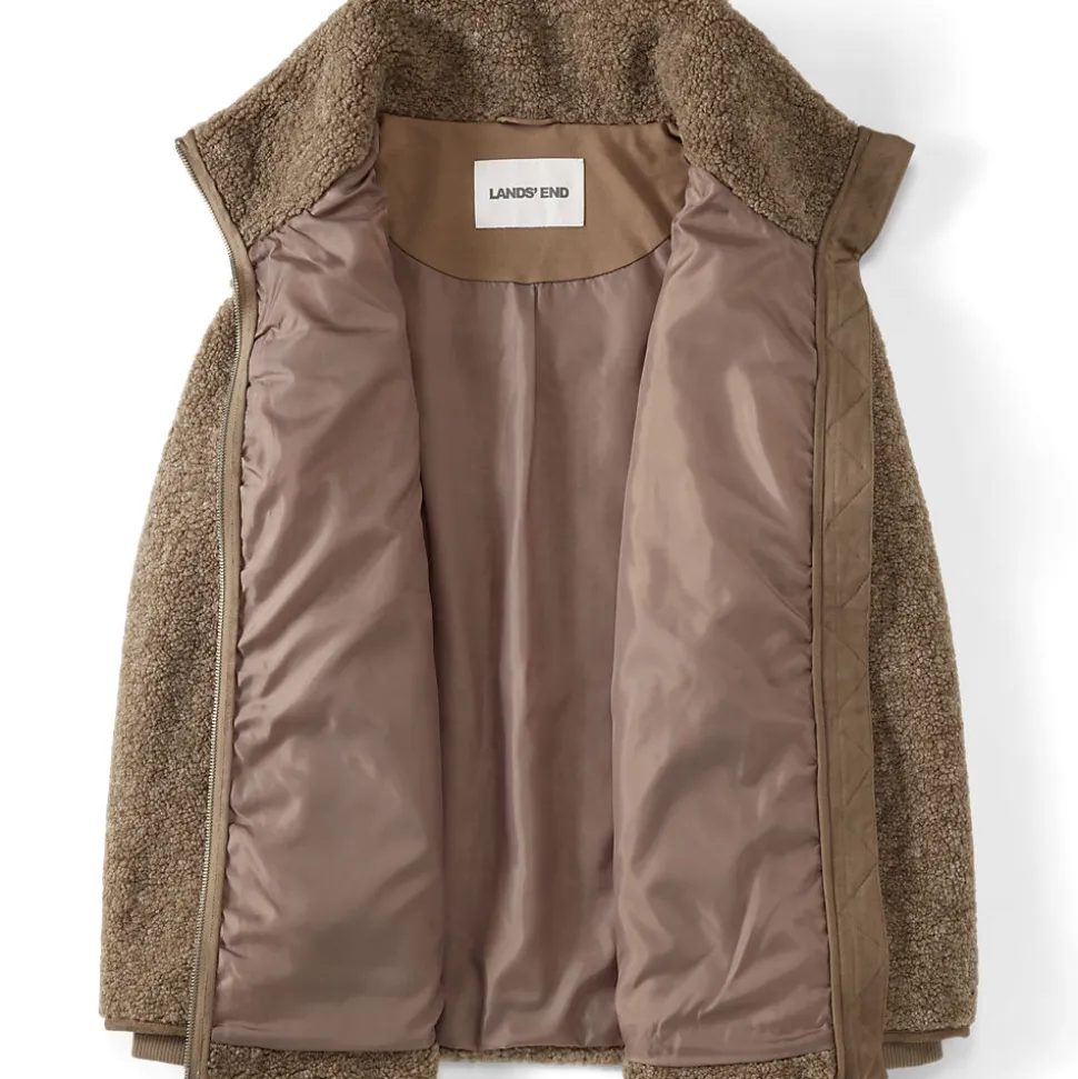 Sherpa-Fleecejacke für Damen