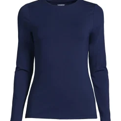 Shirt aus Baumwolle/Modal-Mix mit Rundausschnitt für Damen