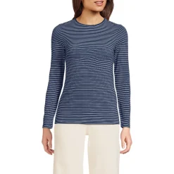 Shirt aus Baumwolle/Modal-Mix mit Rundausschnitt für Damen