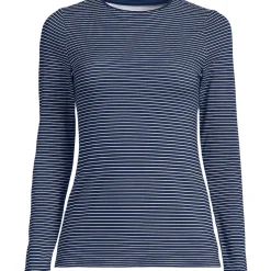 Shirt aus Baumwolle/Modal-Mix mit Rundausschnitt für Damen