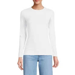 Shirt aus Baumwolle/Modal-Mix mit Rundausschnitt für Damen