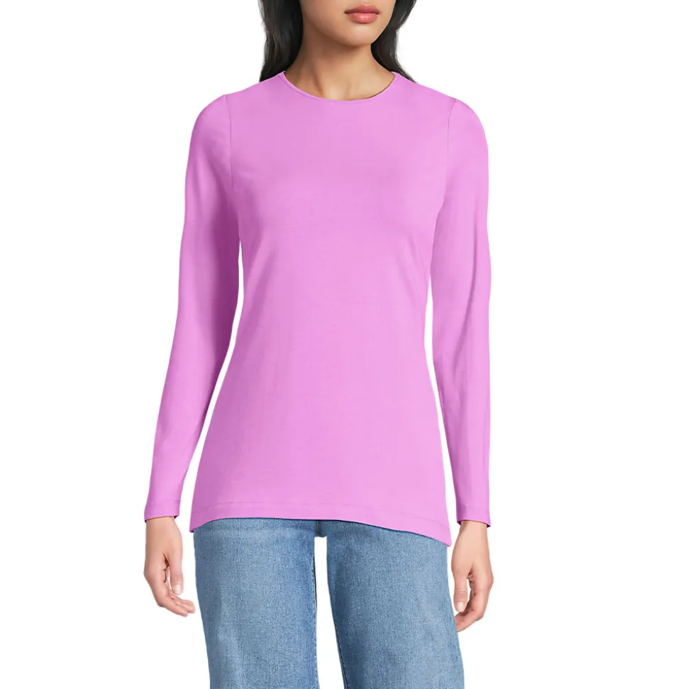 Shirt aus Baumwolle/Modal-Mix mit Rundausschnitt für Damen