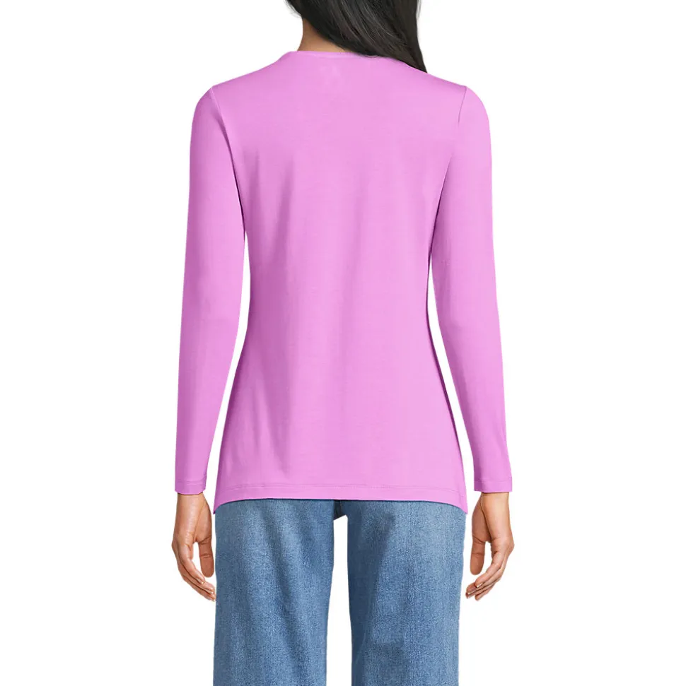 Shirt aus Baumwolle/Modal-Mix mit Rundausschnitt für Damen