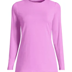 Shirt aus Baumwolle/Modal-Mix mit Rundausschnitt für Damen