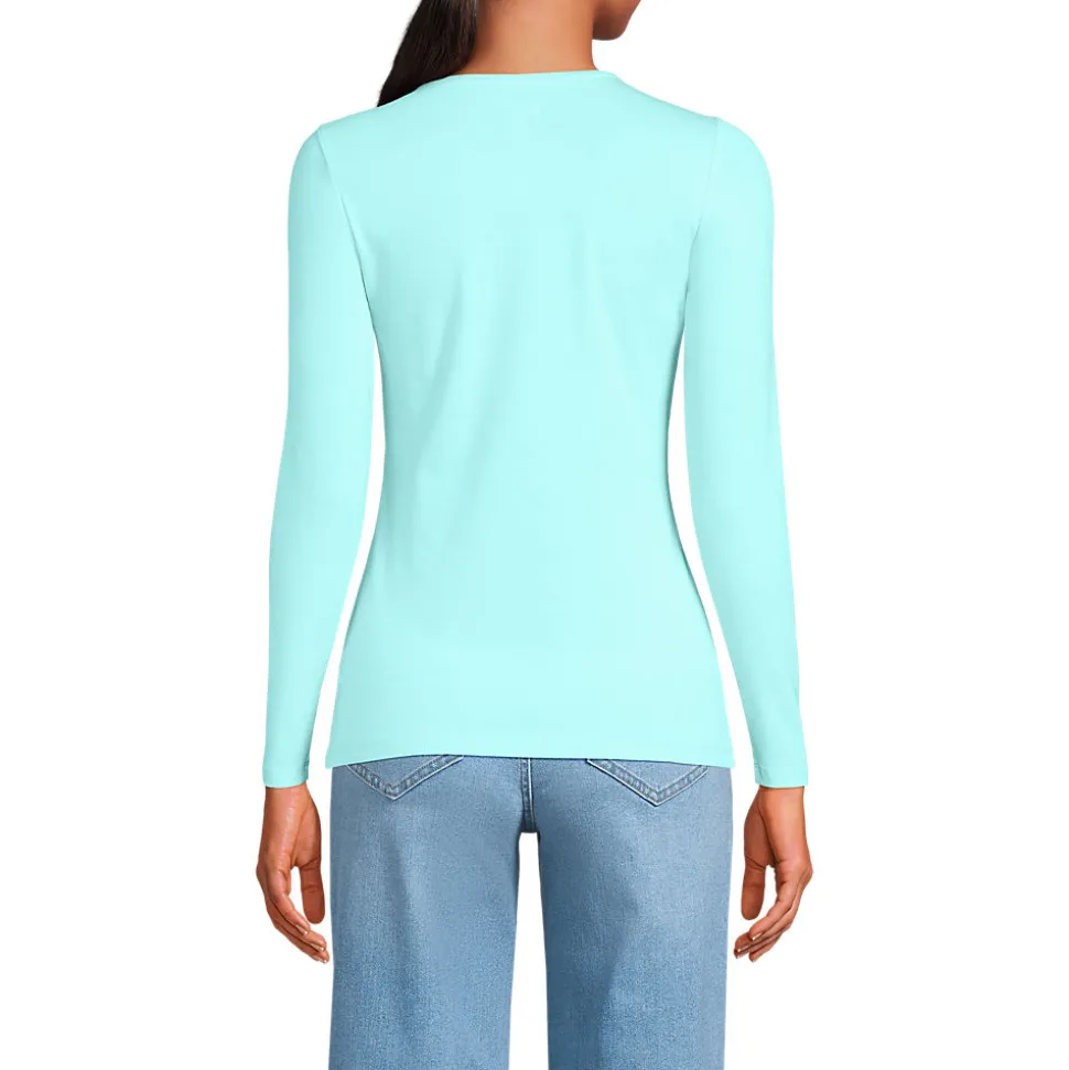 Shirt aus Baumwolle/Modal-Mix mit Rundausschnitt für Damen