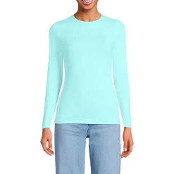 Shirt aus Baumwolle/Modal-Mix mit Rundausschnitt für Damen