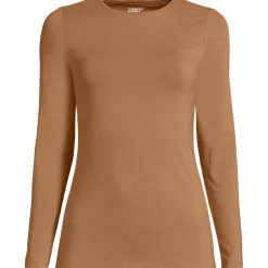 Shirt aus Baumwolle/Modal-Mix mit Rundausschnitt für Damen
