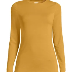 Shirt aus Baumwolle/Modal-Mix mit Rundausschnitt für Damen
