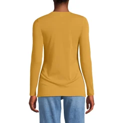 Shirt aus Baumwolle/Modal-Mix mit Rundausschnitt für Damen