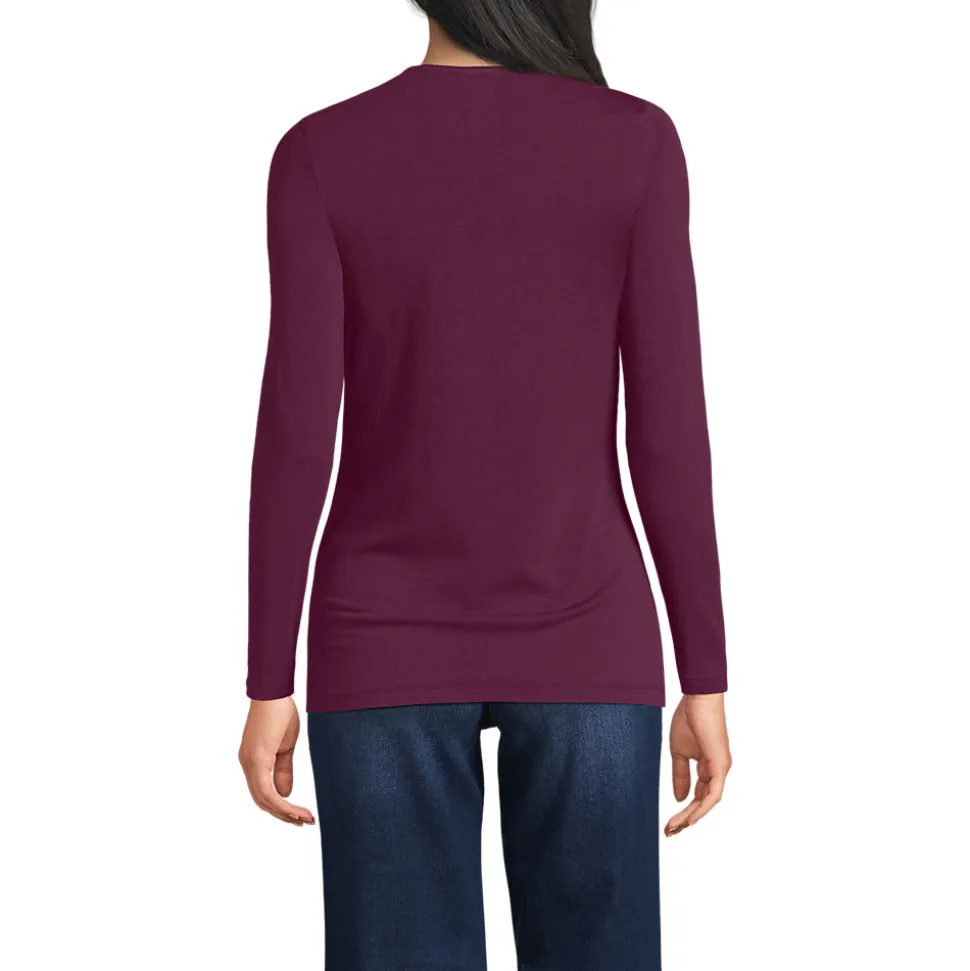 Shirt aus Baumwolle/Modal-Mix mit Rundausschnitt für Damen