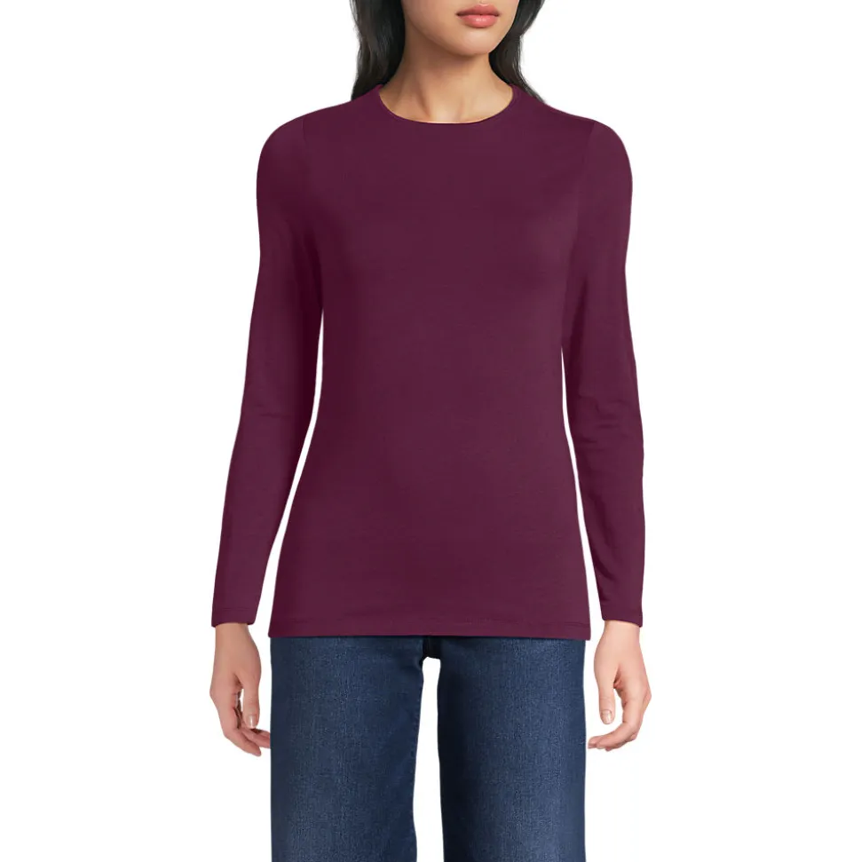Shirt aus Baumwolle/Modal-Mix mit Rundausschnitt für Damen