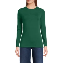 Shirt aus Baumwolle/Modal-Mix mit Rundausschnitt für Damen