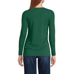 Shirt aus Baumwolle/Modal-Mix mit Rundausschnitt für Damen