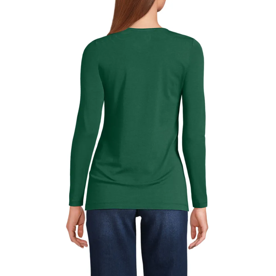 Shirt aus Baumwolle/Modal-Mix mit Rundausschnitt für Damen