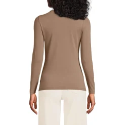 Shirt aus Baumwolle/Modal-Mix mit Rundausschnitt für Damen