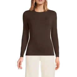 Shirt aus Baumwolle/Modal-Mix mit Rundausschnitt für Damen
