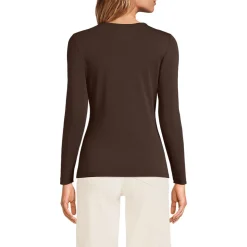 Shirt aus Baumwolle/Modal-Mix mit Rundausschnitt für Damen