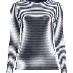 Shirt aus Baumwolle/Modal-Mix mit Rundausschnitt für Damen