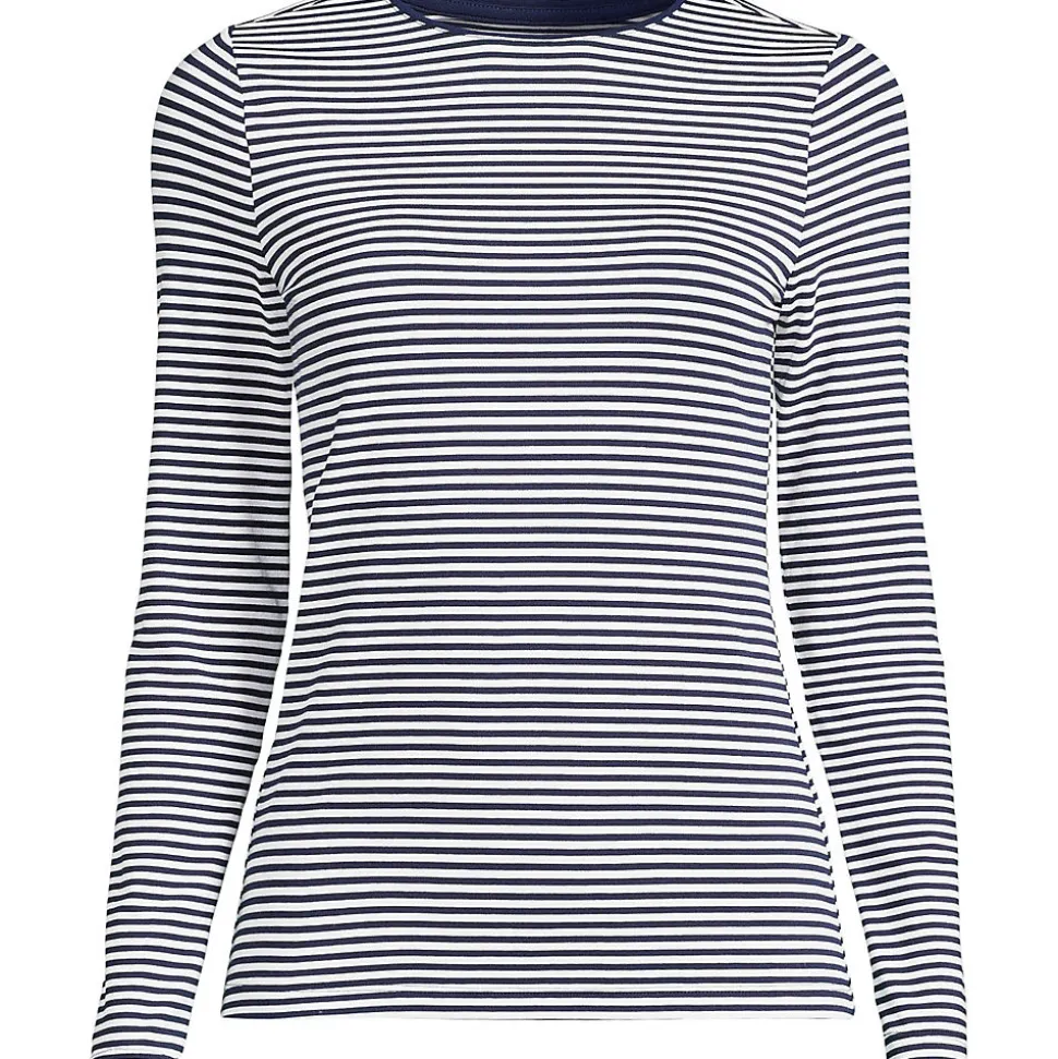 Shirt aus Baumwolle/Modal-Mix mit Rundausschnitt für Damen
