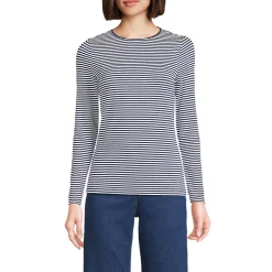 Shirt aus Baumwolle/Modal-Mix mit Rundausschnitt für Damen