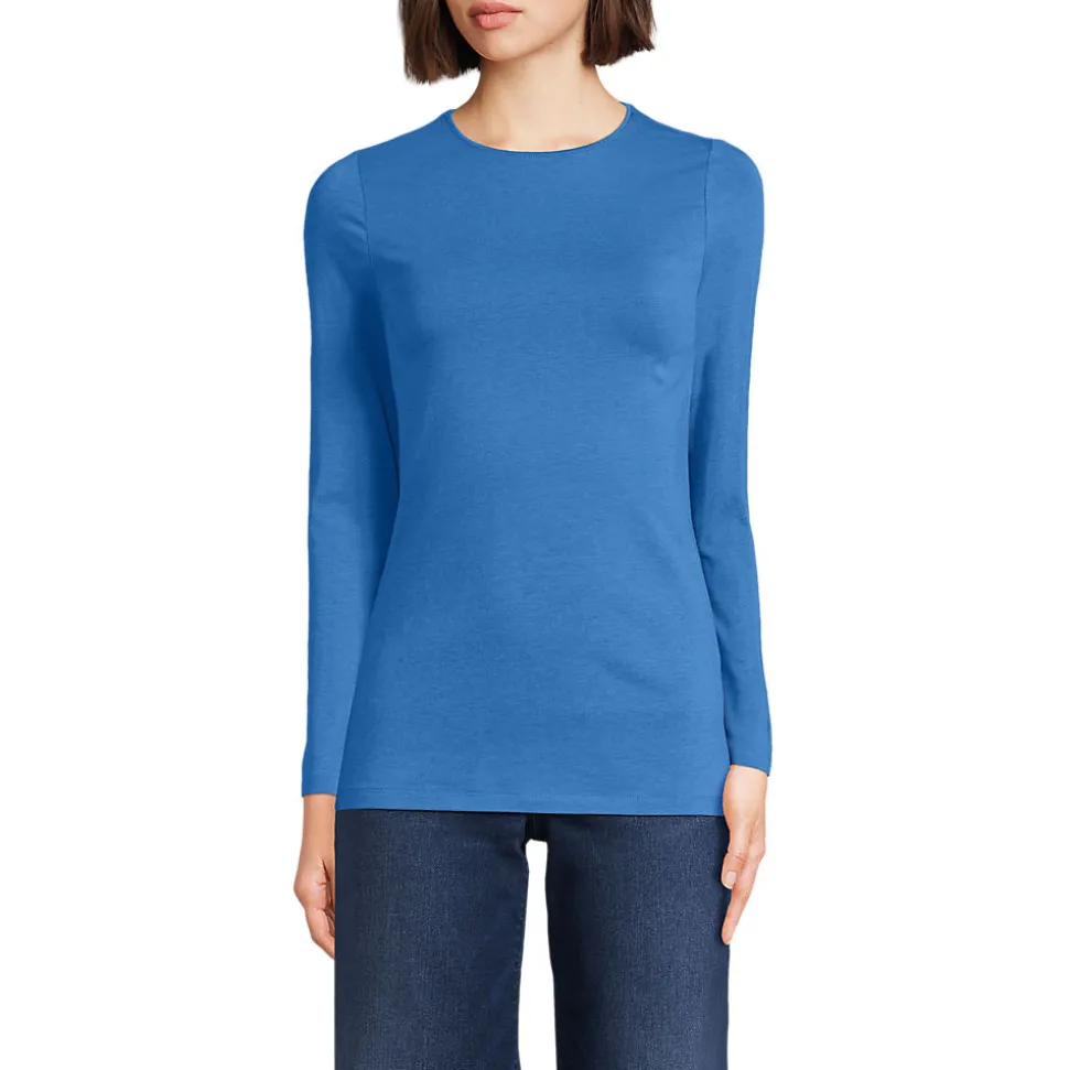 Shirt aus Baumwolle/Modal-Mix mit Rundausschnitt für Damen