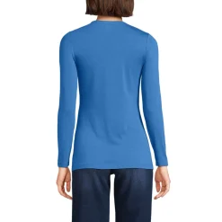 Shirt aus Baumwolle/Modal-Mix mit Rundausschnitt für Damen