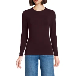 Shirt aus Baumwolle/Modal-Mix mit Rundausschnitt für Damen