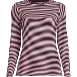 Shirt aus Baumwolle/Modal-Mix mit Rundausschnitt für Damen