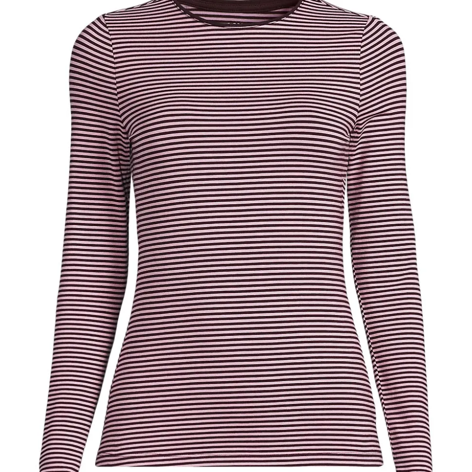 Shirt aus Baumwolle/Modal-Mix mit Rundausschnitt für Damen