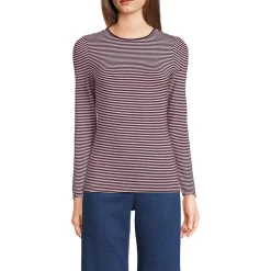 Shirt aus Baumwolle/Modal-Mix mit Rundausschnitt für Damen