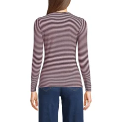 Shirt aus Baumwolle/Modal-Mix mit Rundausschnitt für Damen