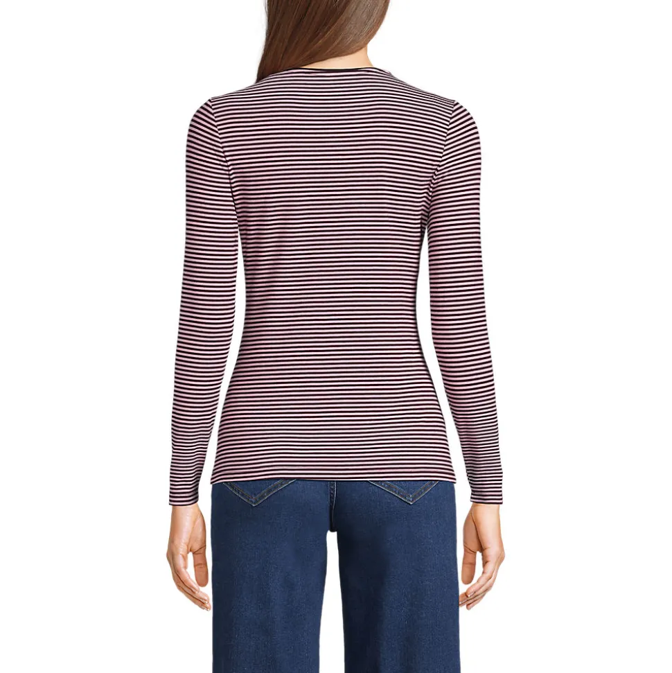 Shirt aus Baumwolle/Modal-Mix mit Rundausschnitt für Damen