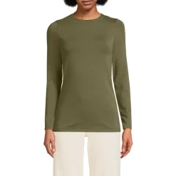 Shirt aus Baumwolle/Modal-Mix mit Rundausschnitt für Damen