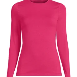 Shirt aus Baumwolle/Modal-Mix mit Rundausschnitt für Damen