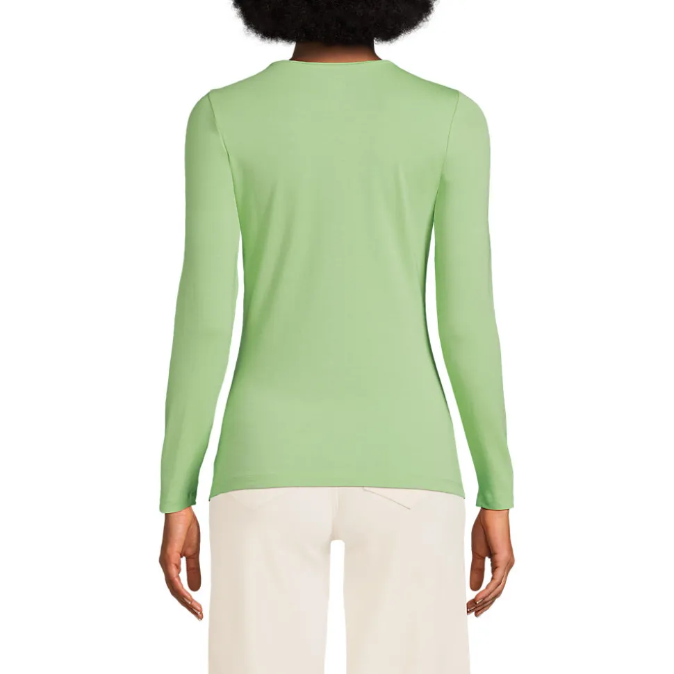 Shirt aus Baumwolle/Modal-Mix mit Rundausschnitt für Damen
