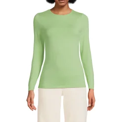 Shirt aus Baumwolle/Modal-Mix mit Rundausschnitt für Damen