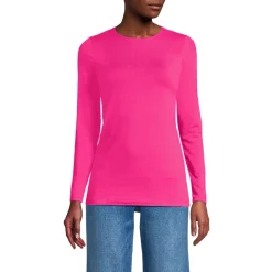 Shirt aus Baumwolle/Modal-Mix mit Rundausschnitt für Damen