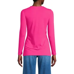 Shirt aus Baumwolle/Modal-Mix mit Rundausschnitt für Damen