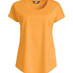 Shirt aus Baumwolle/Modal-Mix mit Ballettausschnitt für Damen