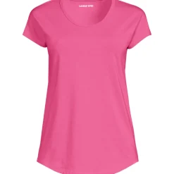 Shirt aus Baumwolle/Modal-Mix mit Ballett-Ausschnitt für Damen