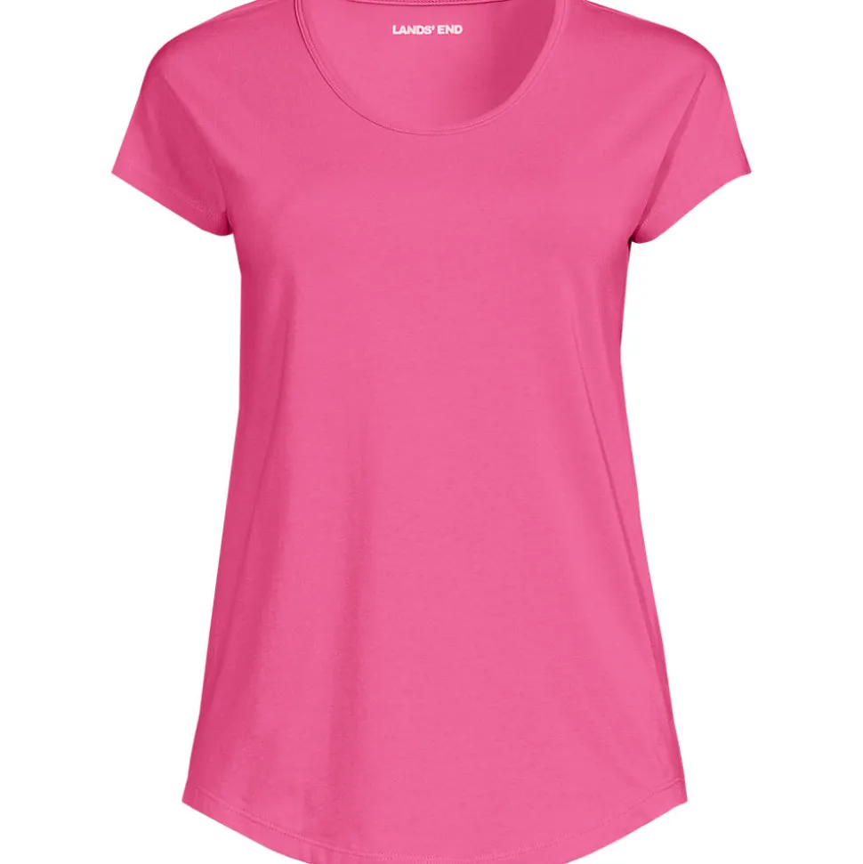 Shirt aus Baumwolle/Modal-Mix mit Ballett-Ausschnitt für Damen