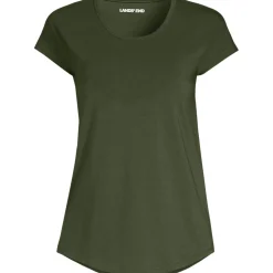 Shirt aus Baumwolle/Modal-Mix mit Ballett-Ausschnitt für Damen